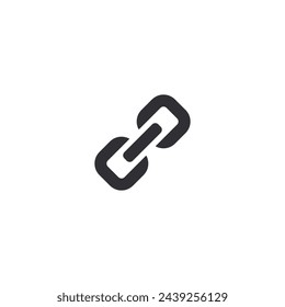 Hyperlink sign. Chain link. Link icon. Connection icon. Chain icon. External link. Communication icon. Hyperlink sign. Chain pictogram. Link sign. Anchor chain. Compatibility sign. Secure connection.