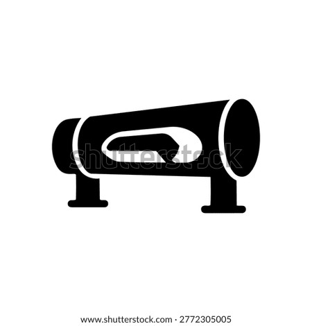 Hyperloop Icon Containing hyperloop, tube transport, and futuristic vehicle icon. Solid icon.