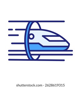 Hyperloop Icon Element For Design