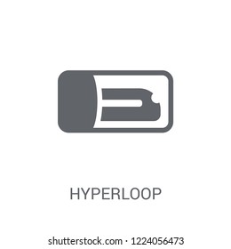 Hyperloop icon. Trendy Hyperloop logo concept on white background from Artificial Intelligence collection. Suitable for use on web apps, mobile apps and print media.