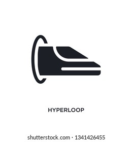 hyperloop isolated icon. simple element illustration from artificial intellegence concept icons. hyperloop editable logo sign symbol design on white background. can be use for web and mobile