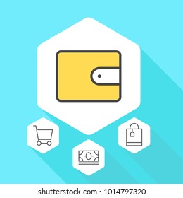 Hypermarket and retail vector elements. Premium quality graphic design icon. Simple icons for websites, web design, mobile app on background