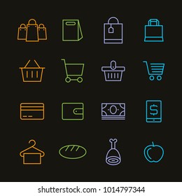 Hypermarket and retail vector elements. Premium quality graphic design icon. Simple icons for websites, web design, mobile app on background