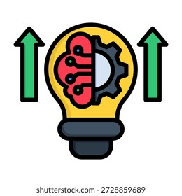 Hyperparameter Icon Lineal Color Style Vector Illustration