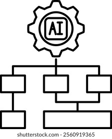 Hyperparameter Tuning Icon - Line Style - How to use AI Theme