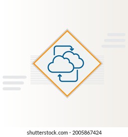 hyperscale data center icon vector design