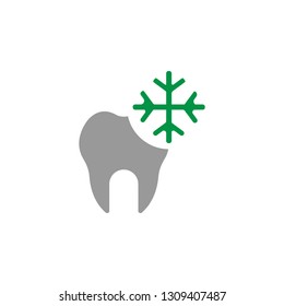 Hypersensitive teeth icon. Element of Dental Care icon for mobile concept and web apps. Detailed Hypersensitive teeth icon can be used for web and mobile