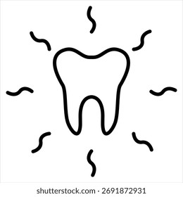Vector de ilustración de icono de esquema de hipersensibilidad