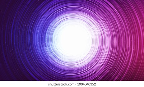 Hyperspace Black Hole on Galaxy Background.planet and physics concept design,vector illustration.