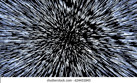 Hyperspace Jump: A Dynamic Starburst Effect with Radial Motion Blur