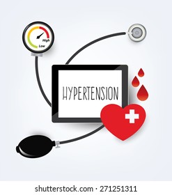 hypertension concept. vector illustration.