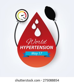 concepto de hipertensión. ilustración vectorial.