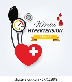 Hypertension Concept. Vector Illustration.