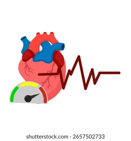 hypertension concept vector illustration with white background