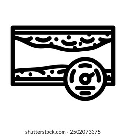 hypertension obesity overweight line icon vector. hypertension obesity overweight sign. isolated contour symbol black illustration