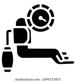 Icono del Web de la hipertensión en estilo audaz