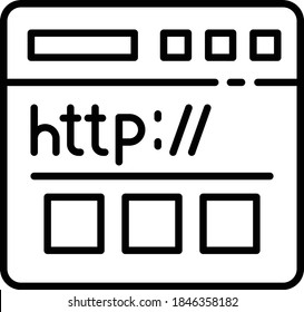 Hypertext Transfer Protocol Concept, HTTP Data Cmmmunication For world Wide Web Vector Icon Design, Cloud computing and Internet hosting services Symbol on White background