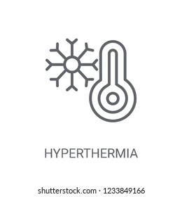 Hyperthermia icon. Trendy Hyperthermia logo concept on white background from sauna collection. Suitable for use on web apps, mobile apps and print media.