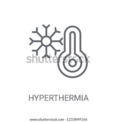 Hyperthermia icon. Trendy Hyperthermia logo concept on white background from sauna collection. Suitable for use on web apps, mobile apps and print media.