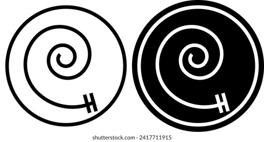 Hypnos Lord of Sleep HP Lovecraft Lovecraftian Kreatur Außer Götter Zeichen Symbol Sigil Symbol Vector EPS PNG Clip Art Kein transparenter Hintergrund