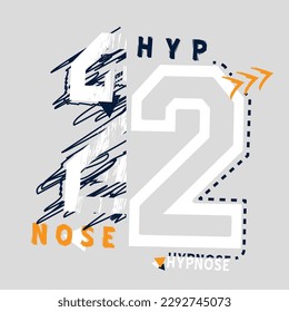hypnose slogan design. for kid boy tshirt, sweatshirt textile print pattern typography design vector