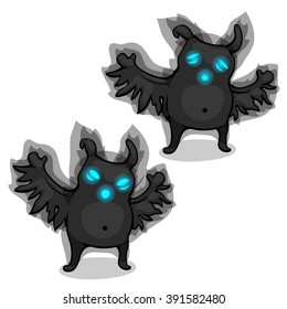 Hypnosis bat. Vector illustration.