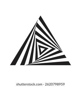 Hypnosis black and white shape art vector