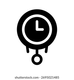 Ilustración de diseño de símbolo de Vector de icono de reloj de hipnosis