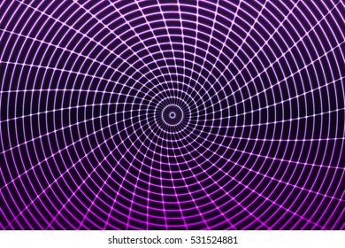 Hypnosis glow neon web spiral. Wide swirl abstract background. Vector illustration.