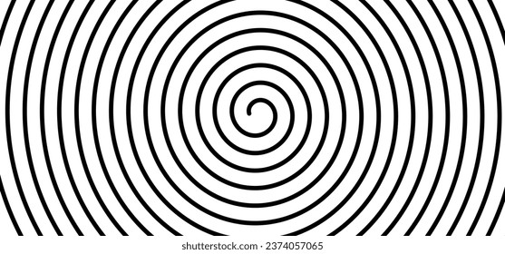 Hypnosis, hypnotic spiral line pattern. Circles patroon. Volute, spiral. Circle tunnel element. Psychedelic optical illusion. Concentric lines concept. Radial, spiral rays, wave. Circular, rotating.