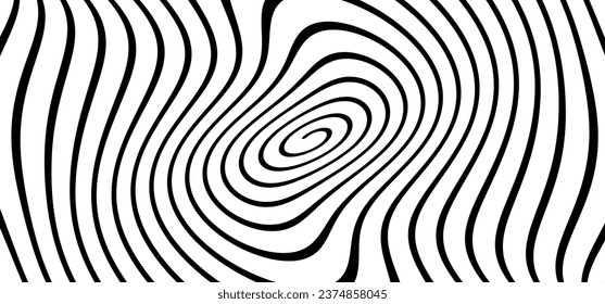 Hypnosis, hypnotic spiral line pattern. Circles patroon. Volute, spiral. Circle tunnel element. Psychedelic optical illusion. Concentric lines concept. Radial, spiral rays, wave. Circular, rotating.