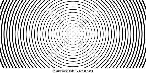 Hypnosis, hypnotic spiral line pattern. Circles patroon. Volute, spiral. Circle tunnel element. Psychedelic optical illusion. Concentric lines. Radial, spiral rays or sound wave. Circular, rotating.