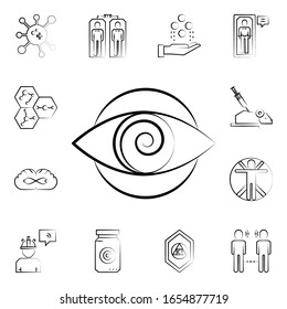 Hypnosis icon. Mad science icons universal set for web and mobile