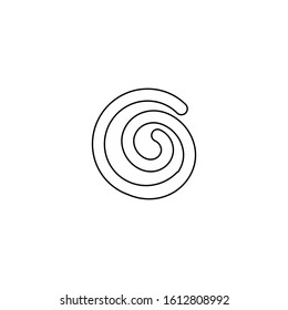 Hypnosis icon. Psychological effect symbol. Logo design element