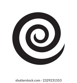 Hypnosis icon. Psychological effect symbol. Vortex logo icon, wave and spiral vector template. Logo design element.