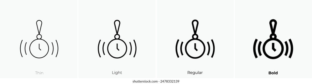 hypnosis icon. Thin, Light Regular And Bold style design isolated on white background