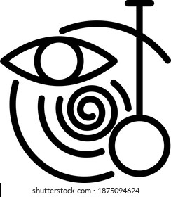 Hypnosis icon , vector illustration