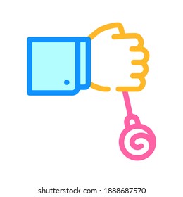 hypnosis procedure color icon vector. hypnosis procedure sign. isolated symbol illustration