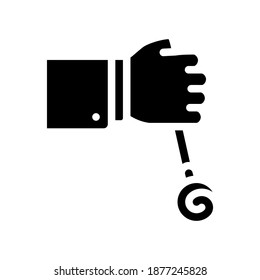 vector de icono de glifo de procedimiento de hipnosis. signo de procedimiento de hipnosis. símbolo de contorno aislado ilustración negra