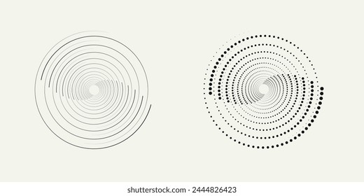 Hypnosis Spiral, concept for hypnosis, unconscious, chaos, extra sensory perception, psychic, stress, strain, optical illusion, headache, migraine. Black, white descending pattern.