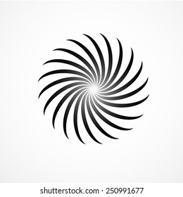 Hypnosis Spiral Design. Concept for hypnosis, unconscious, chaos, extra sensory perception, psychic, stress, strain, optical illusion, headache, migraine. Vector illustration.