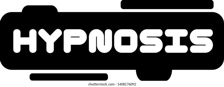 HYPNOSIS stamp on white isolated