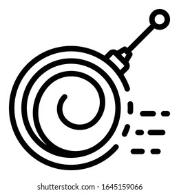 Hypnosis support icon. Outline hypnosis support vector icon for web design isolated on white background