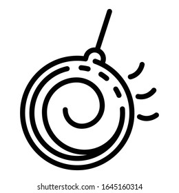 Hypnose-Therapie-Symbol. Umriss-Hypnose-Therapie-Vektorillustration Symbol für Webdesign einzeln auf weißem Hintergrund