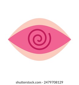 Hypnosis Vector Flat Icon Design