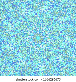 Hypnotic abstract geometrical dynamic round tiled pattern background - psychedelic colorful vector illustration with geometric shapes