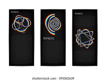 Hypnotic Background. Vector Illustration.