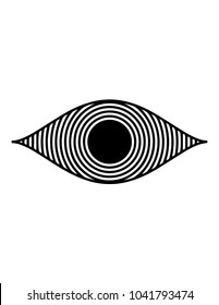 Hypnotic Eye Illusion Simple Art