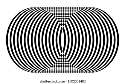 Hypnotic Fascinating Abstract Image.Vector Illustration. EPS10