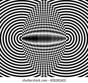 Hypnotic Fascinating Abstract Image.Vector Illustration. EPS10